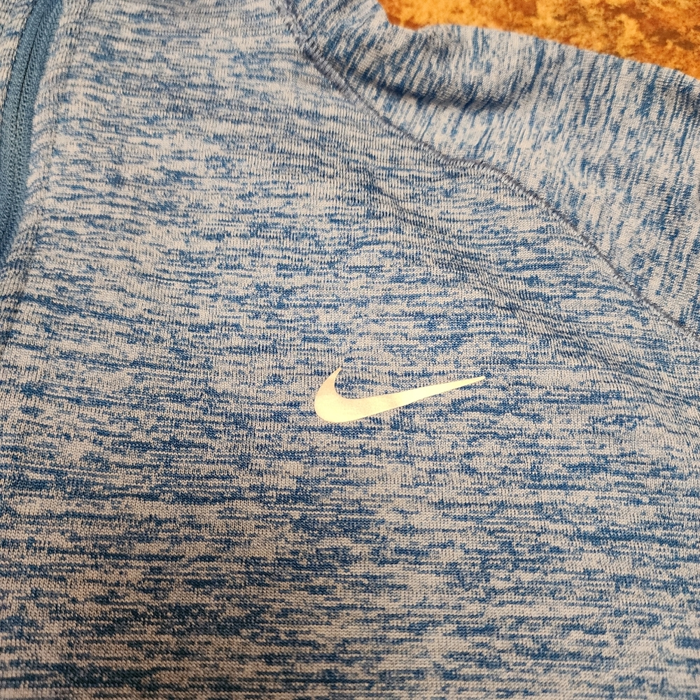 Nike Dri-Fit Women's Blue Quarter-Zip Top Size L - Picture 11 of 14